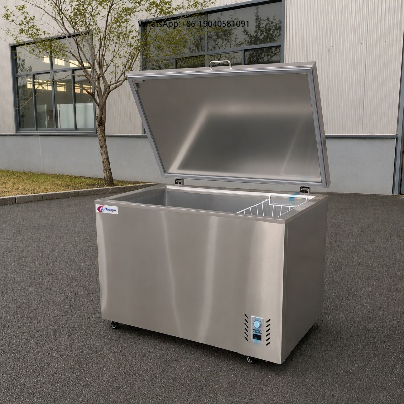 Commercial Chest Freezer - Stainless Steel Material Supermarket Commercial Horizontal