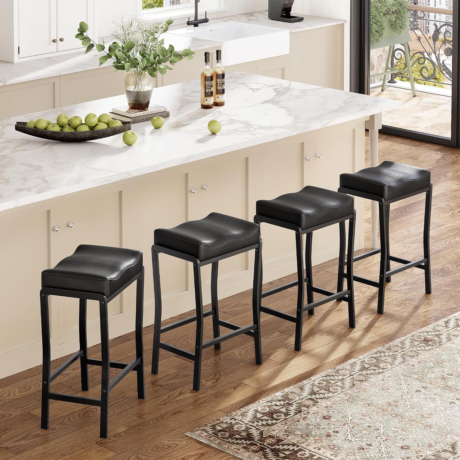 Commercial Kitchen And Bar - Counter Height Bar Stools Set Of
