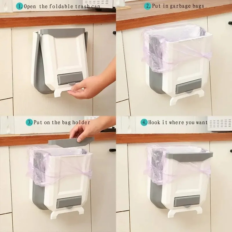 Wall‑Mounted Slim Collapsible  - огляд і ціна Commercial Kitchen Bin