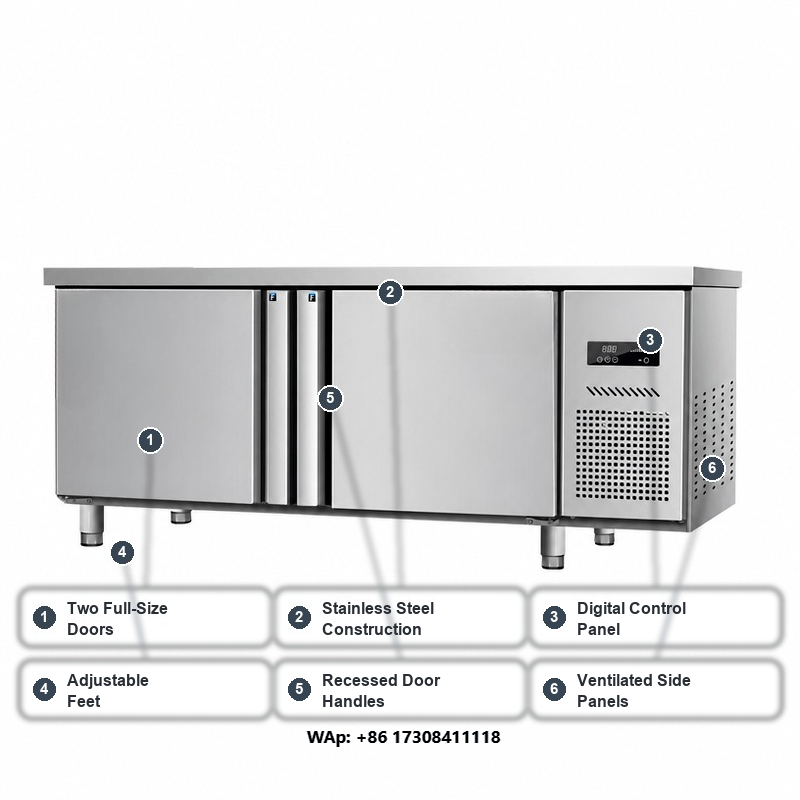 Stainless Steel Worktop Refrig - огляд і ціна Commercial Kitchen Worktops