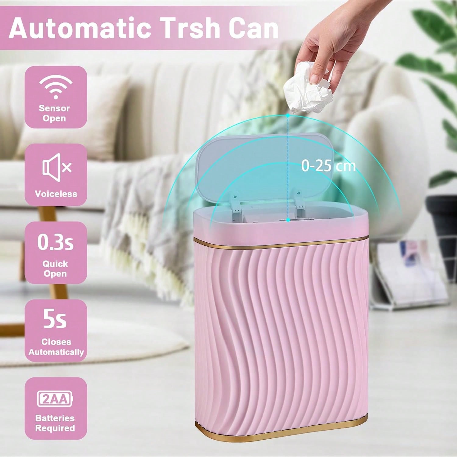 Smart Motion Sensor Trash Can, - огляд і ціна Commercial Kitchen Bin