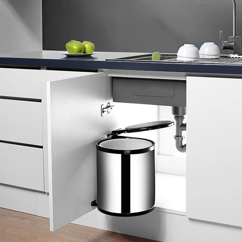 Premium Pull-Out Cabinet Trash - огляд і ціна Commercial Kitchen Bin