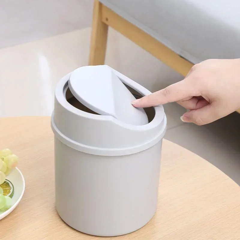Mini Desktop Trash Can with Li - огляд і ціна Commercial Kitchen Bin