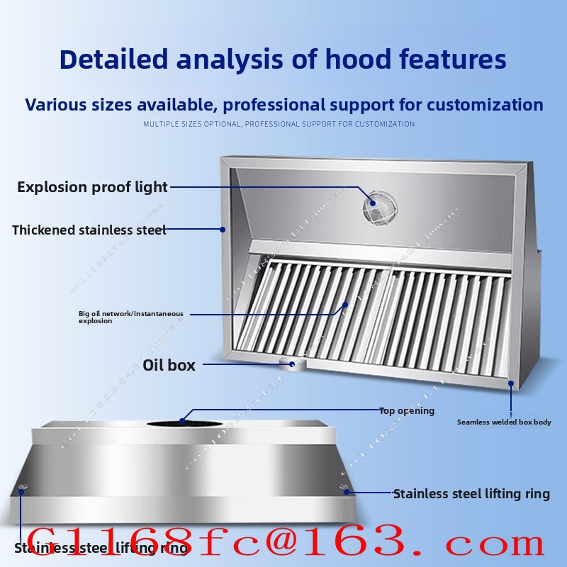 Stainless Steel Exhaust Hood f - огляд і ціна Commercial Kitchen Hoods