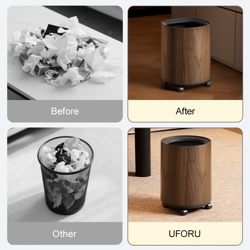 UFORU Modern Wood Grain Trash  - огляд і ціна Commercial Kitchen Bin