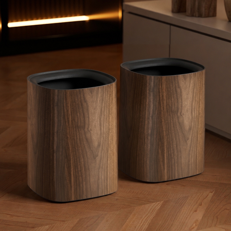 UFORU Modern Wood Grain Trash  - огляд і ціна Commercial Kitchen Bin